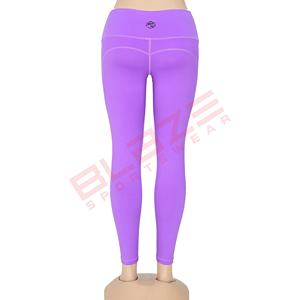 Blaze Fight Wear Leggings de yoga personalizados Crossover de secado rápido Cintura alta Transpirable Cintura elástica Leggings de yoga Cintura - Product Image 3