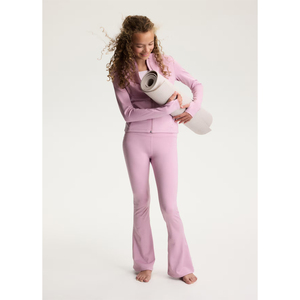 Leggings évasés taille haute pour femme, longueur cheville, en Spandex/Nylon, effet ventre plat, respirants, séchage rapide, taille élastique, 220g, couleur unie, personnalisables - Product Image 4