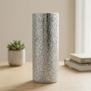 Gobelet isotherme en acier inoxydable à paillettes argentées, à double paroi, pour le bureau et les voyages - Product Image 6