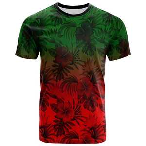 Men's Short Sleeve Floral Print T-<b>Shirt</b> Regular Fit O-Neck Sublimation Transfer <b>100</b>% <b>Polyester</b> Breathable Casual Style - Product Image 3
