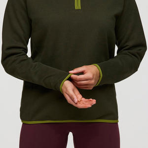 Suéter de punto con cuello alto y media cremallera con logotipo bordado personalizado, suéter personalizado de otoño invierno, jersey unisex. - Product Image 5