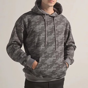 เสื้อฮู้ดผู้ชายผ้าฟลีซเนื้อแน่น ทรงปกติ โพลีเอสเตอร์/คอตตอน 400 กรัม ระบายอากาศได้ดี มีกระเป๋า ป้องกันรอยยับ แห้งเร็ว สวมใส่สบายๆ สำหรับฤดูใบไม้ร่วง - Product Image 2