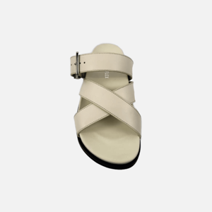 Sandalias de mujer Cow Js Veta con punta abierta, sin cordones, con amortiguación de aire, entresuela de EVA, suela de goma, forro de piel de oveja, antideslizantes, para oficina. - Product Image 3