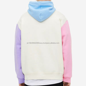 OEM de alta calidad Puff impresión de pantalla parche bordado trabajo capucha canguro bolsillo algodón de gran tamaño Streetwear sudaderas con capucha - Product Image 4