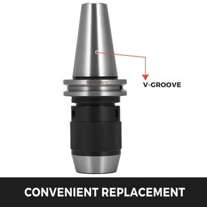 Mandrino autoserrante integrato CAT40 da 1/2 pollice per incisione e fresatura CNC, utensili per tornio, bloccaggio macchine utensili CAT40 - Product Image 4