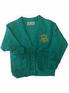 Cardigan en laine pour lycéennes, idéal pour l'uniforme, design tricoté sur mesure, confortable pour l'école et le quotidien - Product Image 2