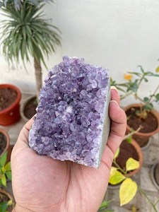 Amethyst Druzy <b>Cluster</b> | Natural Raw Purple <b>Crystal</b> Geode | Carved Feng Shui Mineral Display Decor & Gift by Artist Jewel - Product Image 3