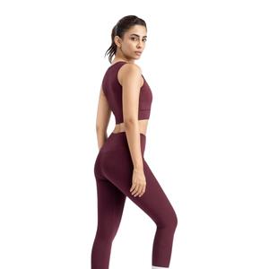 Conjunto de Yoga Personalizado para Mujer, Top Corto de Manga Larga, Leggings de Cintura Alta, Ropa Deportiva para Gimnasio, Fitness y Entrenamiento, Venta al Por Mayor - Product Image 2