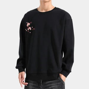 Premium Quality Winter Men's <b>Embroidery</b> <b>Sweatshirt</b> 100% Cotton Fleece Oversized Customizable Embroidered <b>Sweatshirt</b> for Men - Product Image 1