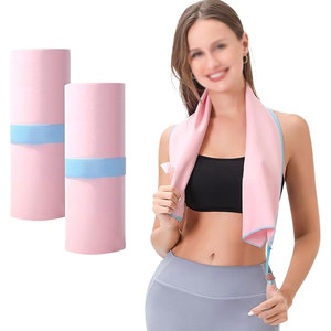 Serviette de sport compacte à séchage rapide en tissu tricoté avec microfibre douce pour la gym, le yoga, la natation, la course à pied et les sports de plein air - Product Image 1