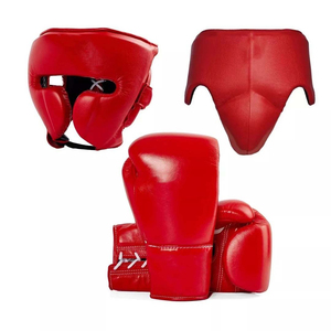 DAWNFROCE FIGHT GEARS Set de Boxeo: Protector de Cabeza, Guantes, Protector Inguinal de Cuero Vacuno, Duradero, Transpirable, Color Morado - Product Image 2