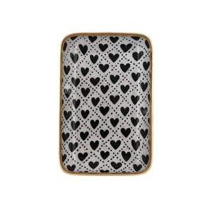 Plateau de service en plastique au design floral de luxe |   Plat de buffet rond durable à motif d'oiseaux |   Plateau de décoration intérieure et d'ustensiles de cuisine en gros - Product Image 3