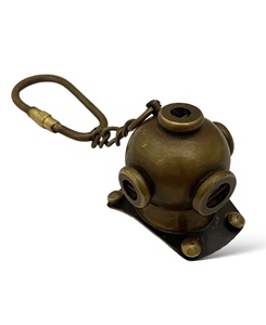 Llavero de Latón Ligero con Diseño de Casco de Buceo, Mosquetón Náutico Promocional para Coche, Bolsos, Equipaje, Regalo para Actividades al Aire Libre Tajdaar - Product Image 4
