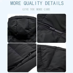 Manteau long matelassé chaud et confortable avec des coutures durables et un look élégant pour un confort par temps froid - Product Image 6