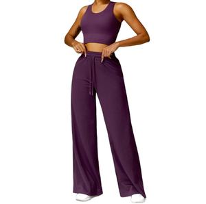 Conjuntos Deportivos de Dos Piezas para Mujer, Chaquetas Ajustadas con Cierre, de Secado Rápido, Anti-Impactos, Cintura Alta, para Yoga, Running y Gimnasio - Product Image 1