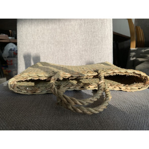 Bolso de playa de paja tejido a mano, estilo básico, de moda, para mujer, de fábrica de Vietnam - Product Image 4