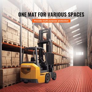 แผ่นปูพื้นโรงรถแบบประกบกัน 50 ชิ้น ขนาด 12 x 12 x 0.53 นิ้ว ป้องกันการลื่น ผิวสัมผัสสองด้าน คุณภาพพรีเมียม - Product Image 2