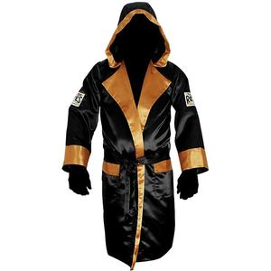 Bata de boxeo de poliéster hecha a medida al mejor precio con capucha, ropa deportiva de satén, gran oferta, Impresión de logotipo personalizado - Product Image 1