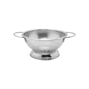 Stainless Steel <b>Colander</b> for Easy Draining of Pasta and Vegetables Dishwasher Safe Kitchen Accessory cleaning after - Product Image 4