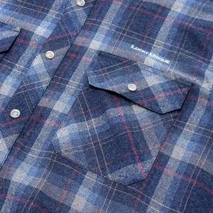 Chemise à carreaux en flanelle brossée pour homme, avec poches, manches ajustables, idéale pour l'hiver - Product Image 5