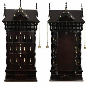 ระฆังไม้สักสไตล์อินเดียใต้ สำหรับวัด โกปูรัม ดีไซน์สวยงาม ขนาดสั่งทำได้ ตกแต่งบ้าน สินค้ามาใหม่ - Product Image 1