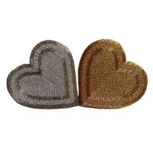 Handmade Bohemian Art <b>Beaded</b> Glass <b>Coasters</b> Protective Table Decor for Bar Accessories - Product Image 2