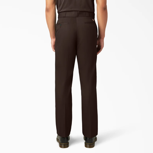 Pantalones Formales de Pierna Recta para Hombre, Cintura Media, Cierre de Botones, Antiarrugas, de Poliéster, con Bolsillos Laterales, para Otoño - Product Image 2