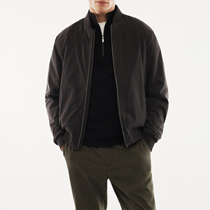 Custom Made 2025 Hot Sale Bomber <b>Jacket</b> <b>Men</b> Autumn <b>Thin</b> Baseball <b>Jacket</b> Classic Style Black Bomber <b>Jacket</b> for <b>Men</b> - Product Image 2
