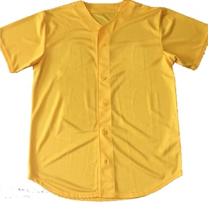 <b>University</b> Sorority Yellow V Neck Short Sleeve Mesh Baseball Jersey Unisex Solid Team Softball Uniform Unisex Jerseys - Product Image 3