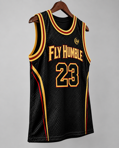 Maillot de basketball Fly Humble pour homme, débardeur sans manches en mesh, numéro 23, impression sublimée, respirant, vêtements toutes saisons, vente en gros - Product Image 2