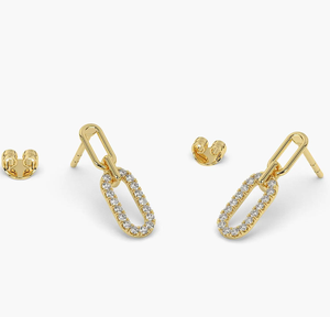 <b>Fine</b> 14KT Rose Gold IGI Certified Lab Grown Diamond Ethnic Engagement <b>Earrings</b> for Women Elegant Party Wear Jewelry Collection - Product Image 4