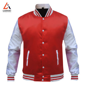Chaqueta de Satén para Hombre, Diseño Clásico Inspirado en el Béisbol, Chaqueta de Invierno con Ribetes, Prenda Casual de Moda con Tela Personalizada - Product Image 1
