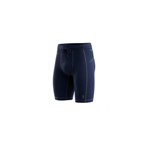 Shorts Bermuda décontractés pour hommes, bleu roi uni, taille mi-haute, avec cordon de serrage, séchage rapide, en tricot de spandex et nylon - Product Image 3