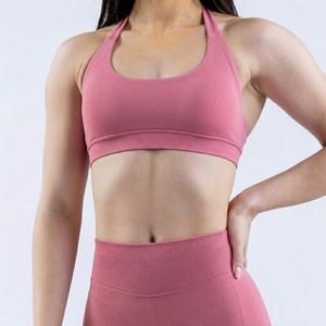 Sujetador deportivo OEM sin costuras con espalda cruzada para mujer, ideal para marcas de influencers de fitness - Product Image 5