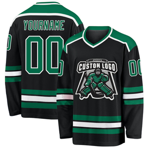 Últimos Jerseys de Hockey sobre Hielo Personalizados con Logotipo a Color, Jersey de Hockey de Equipo, Estilo Nuevo, Tejido de Malla con Paneles Cosidos, Manga Larga - Product Image 3