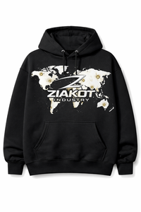 Sudaderas con Capucha y Sudaderas con Estampado por Sublimación para la Industria Manufacturera, Diseño Personalizado Nuevo 2026, Sudadera con Capucha con Estampado Puff, Diseño Negro - Product Image 2