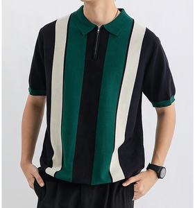 เสื้อโปโลลำลองผู้ชาย สกรีนโลโก้ได้ สีพื้น ระบายอากาศดี แขนสั้น ขายดี ดีไซน์ใหม่ รับผลิตแบบ OEM ODM - Product Image 5