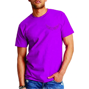 Camiseta Roja de Manga Corta con Cuello Redondo para Hombre, con Logotipo de Alas Estampado, de Algodón Jersey, Corte Casual, Largo Regular - Product Image 4