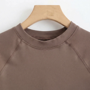 Custom Women's Crew Neck Crop <b>Top</b> Slim Fit Basic Plain Design Custom Color Women's T Shirt <b>Tie</b> <b>Dye</b> Cotton Oversized Streetwear - Product Image 4
