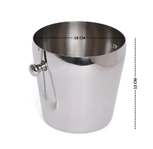 Seau à glace en acier inoxydable de qualité supérieure à double paroi |   Glacière isotherme en acier inoxydable avec poignée pivotante pour bar à domicile et fêtes - Product Image 5