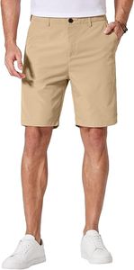 Shorts Chino Premium pour Hommes – Décontractés, Extensibles, Anti-humidité, Taille Mi-Haute, Boutons, Style Smart Casual, Logo Personnalisé, Idéaux pour le Golf - Product Image 6