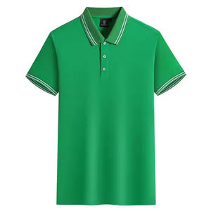 Polo de hombre personalizado al por mayor con logotipo bordado, proveedor de camisetas de golf de colores sólidos - Product Image 1