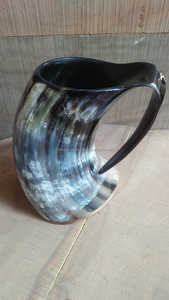 Corne viking antique écologique personnalisée faite à la main pour le design, style classique, tasse à café, bière, vin en provenance d'Inde - Product Image 3