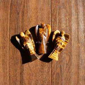 En gros Mini Ange Statuette Feng Shui Cristal Semi-Précieux Quartz Pierre Naturelle Décoration de La Maison Petite Taille Agate Ange - Product Image 3