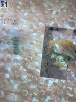 YX1426 Tissu en tulle brodé de fleurs 3D marguerites, maille 135cm, nouveau style, robe de princesse bouffante pour filles, robe de soirée, textile, directement de l'usine