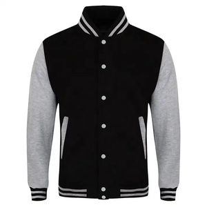 Chaqueta Varsity de Invierno Personalizada para Hombre, Chaqueta de Béisbol Universitaria Vintage de Poliéster con Cuello Alto y Logotipo Frontal, Corte Ajustado - Product Image 4