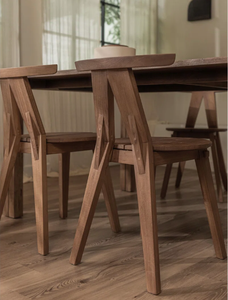 Silla de Comedor de Madera de Diseño Moderno y Minimalista con Cuerda Tejida, Acabado Personalizado Disponible, Fabricante de Muebles OEM ODM Directo de Fábrica - Product Image 3