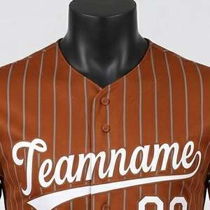 Pakistan Made Wholesale Best Quality Unisex Baseball Jersey with Printed Design Full Button 100% Polyester Jersey - Product Image 4