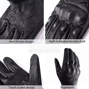 Premium Motorbike Gloves Comfortable Leather <b>Motorcycle</b> Riding Gloves Durable <b>Grip</b> For Bikers - Product Image 5
