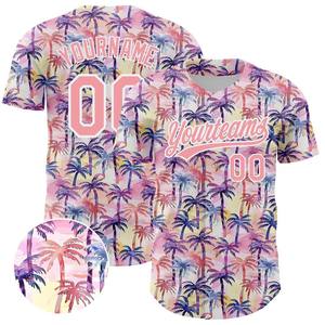 Maillot de baseball violet personnalisé avec imprimé drapeau américain, nom et numéro personnalisés, sérigraphié, unisexe, manches courtes, boutonné - Product Image 6